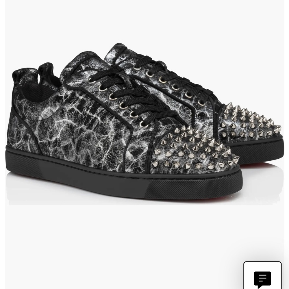Christian Louboutin Louis Junior Orlato Spikes Low Top Sneaker (Men)